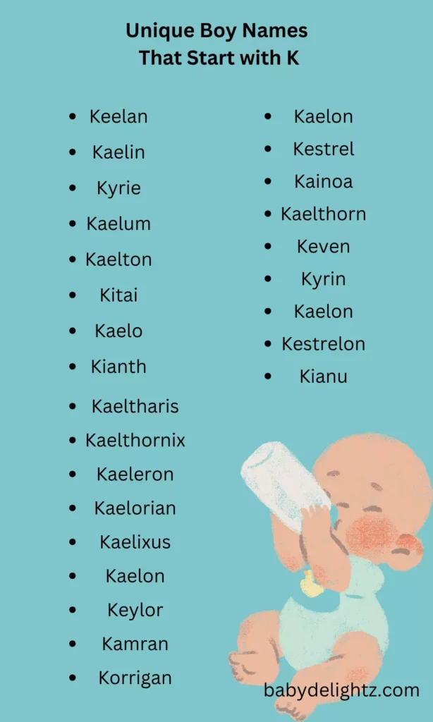 Unique Boy Names That Start with K