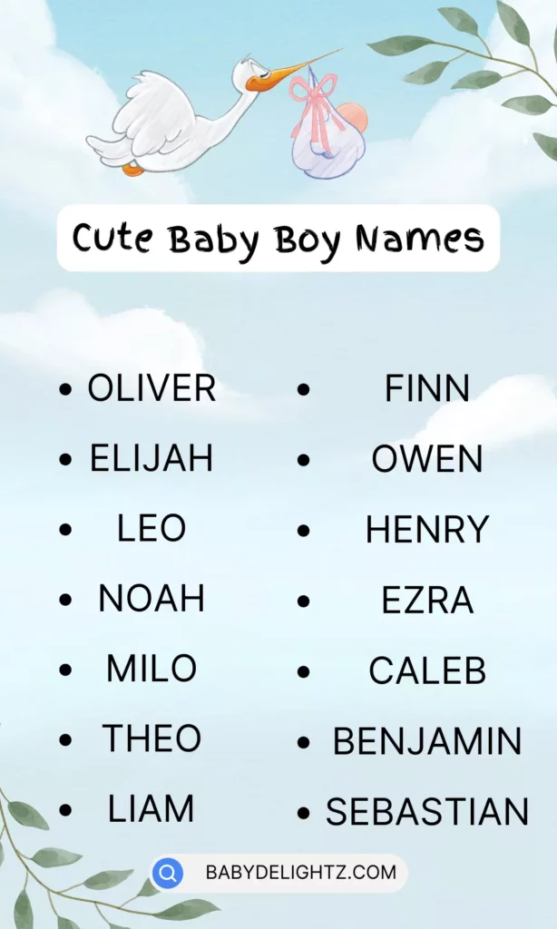 cute baby boy names list