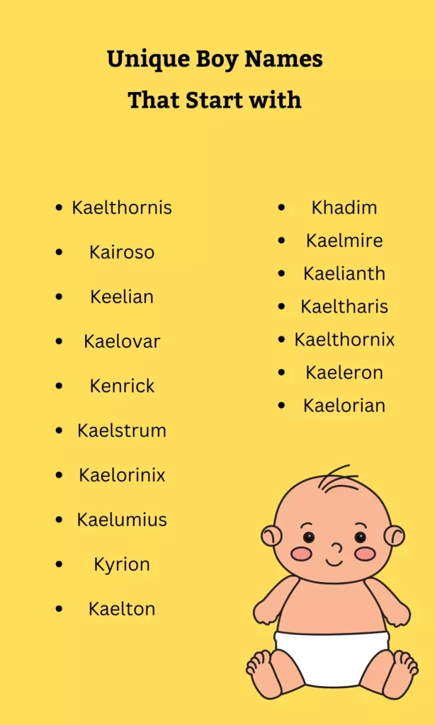 Unique Boy Names That Start with K