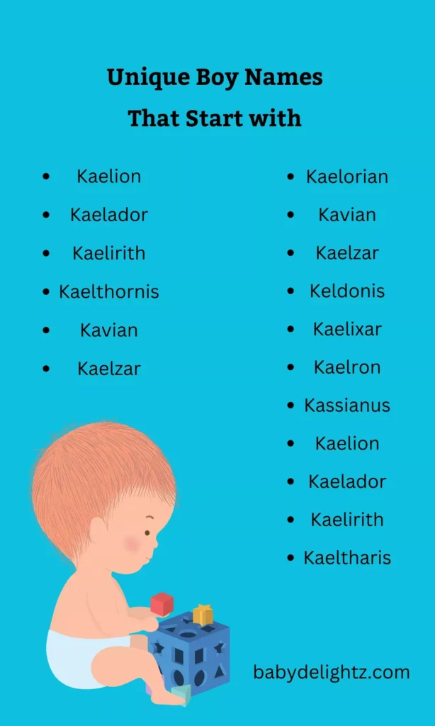 Unique Boy Names That Start with K