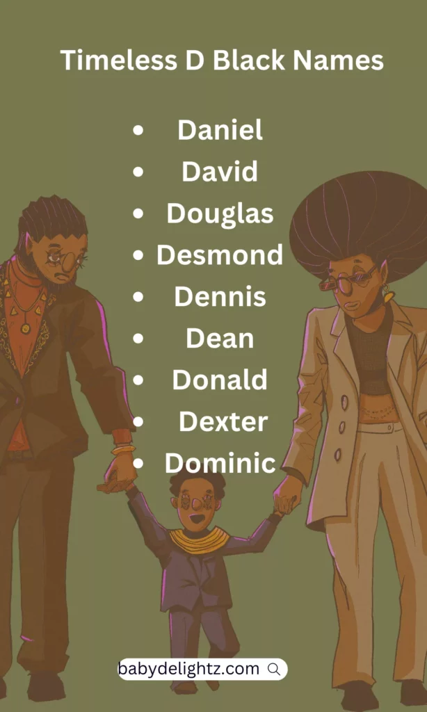 Classic and Timeless Black Boy Names That Start with D.