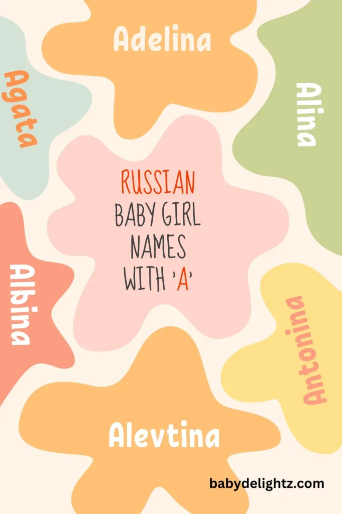 Russian Girl Names Starting With A