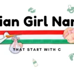 Italian girl names beginning with C.